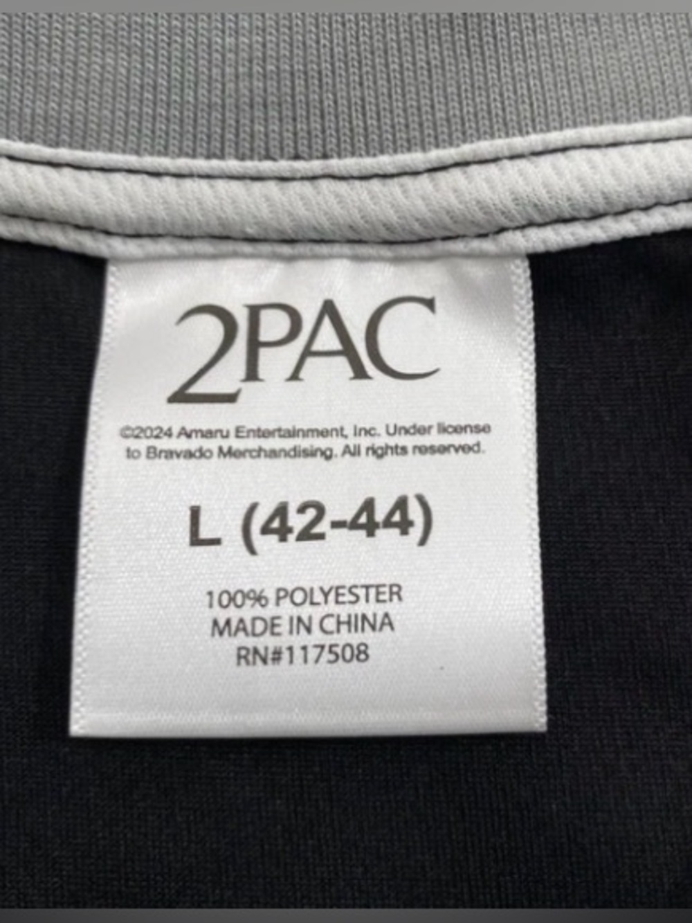 Tupac Shirt Mens Large Black Gray Graphic Jersey 2Pac Amaru
Shakur Photo - Picture 7 of 7